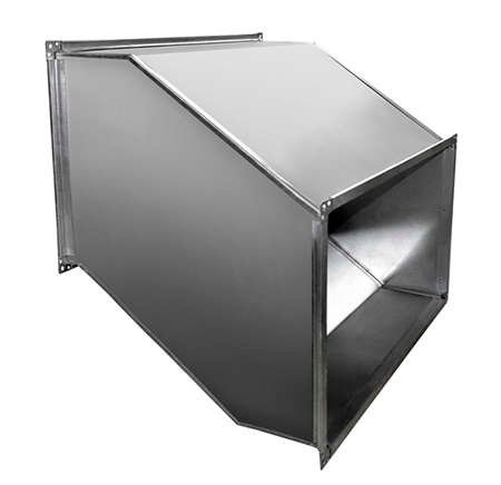 Reducție rectangulară din oțel zincat Reducție rectangulară din oțel zincat